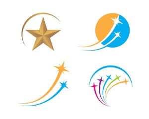 star faster express logo icon vector illustration