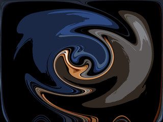 Original artistic abstract background. Spinning, turning around oil paint 