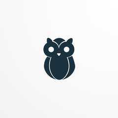 owl icon. bird design element for illustration.