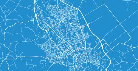 Urban vector city map of Hamilton, New Zealand