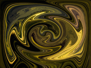 Liquid speedy movement around turning point. Abstract circle background