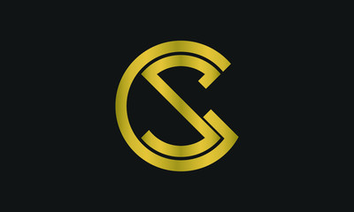 SG, GS Letter Logo Design with Creative Modern Trendy Typography and monogram logo