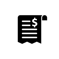 Vector illustration, bill icon design