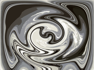 Liquid speedy movement around turning point. Abstract circle background