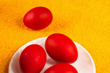 Kulichi, traditional Russian Easter cake with icing