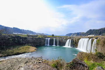原尻の滝　大分県豊後大野市　Harajiri waterfall Ooita Bungoo-no city