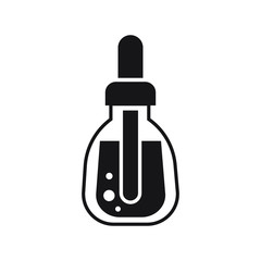Tincture and dropper icon design isolated on white background