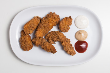 Crispy chicken fingers