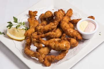 Crispy chicken fingers