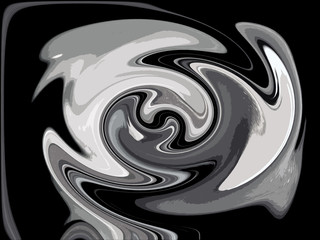 Twisted mixing colors abstract background