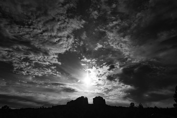 dramatic sky and clouds