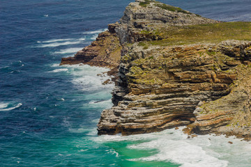 Amazing cliffs in Cape of Good Hope, South Africa