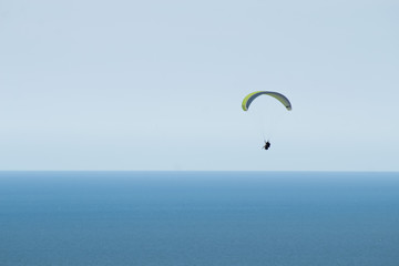 paraglider in the sky
