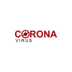 Corona Virus Disease Covid-19 Logo Vector Template Design Illustration