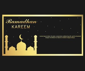 Ramadhan Kareem background template design