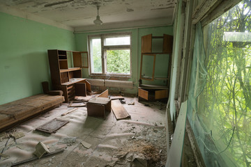 Abandoned laboratory in Chernobyl