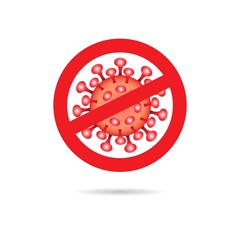 Coronavirus 2019-nCoV. Coronavirus illustration. Influenza pandemic. Virion of Corona-virus. -Vector