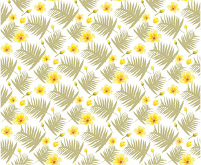 Tropical Leaves seamless pattern backgrounds.