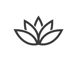  Lotus flowers vector  design logo Template