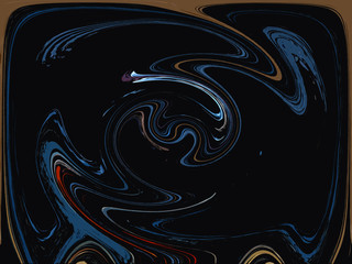Twirling paint abstract background