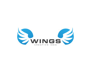 Wings Air Logo Icon Design Vector