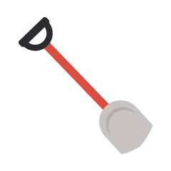 gardening shovel on white background