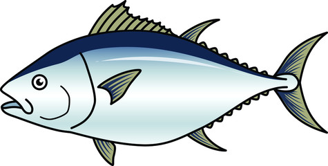魚のイラストーマグロ