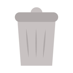 waste basket on white background