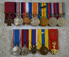group of medals