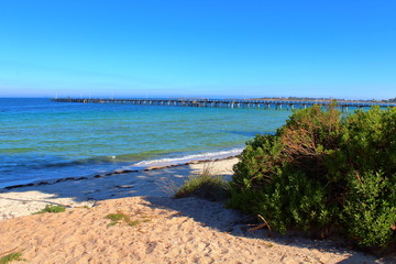 Fototapeta na wymiar beach and sea in Tumby Bay, South Australia