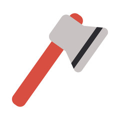 gardening ax on white background