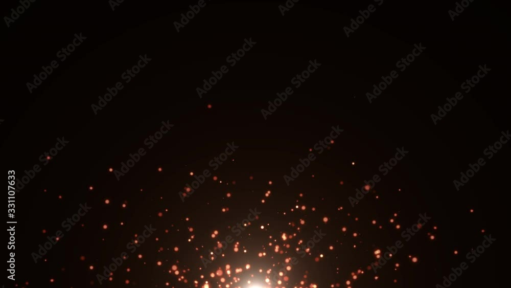 Canvas Prints gold light rays and stars. computer generated abstract motion background. 4k