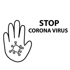 Obraz premium Thin line icons forbidden Coronavirus 2020. Coronavirus in Wuhan, China, Global Spread, and the Concept of Icons Stopping Coronavirus ,vector illustration on white background