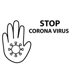 Thin line icons forbidden Coronavirus 2020. Coronavirus in Wuhan, China, Global Spread, and the Concept of Icons Stopping Coronavirus ,vector illustration on white background