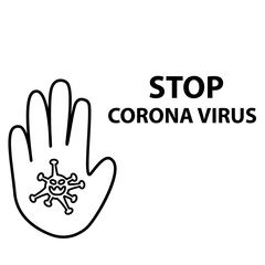 Thin line icons forbidden Coronavirus 2020. Coronavirus in Wuhan, China, Global Spread, and the Concept of Icons Stopping Coronavirus ,vector illustration on white background