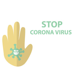 Fototapeta premium Flat icons forbidden Coronavirus 2020. Coronavirus in Wuhan, China, Global Spread, and the Concept of Icons Stopping Coronavirus ,vector illustration on white background