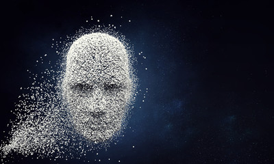 Virtual reality and artificial intelligence concept