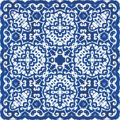 Fototapeta premium Portuguese vintage azulejo tiles.