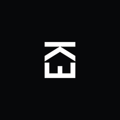 Logo design of E in vector for construction, home, real estate, building, property. Minimal awesome trendy professional logo design template on black background.