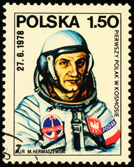 First Polish cosmonaut Major Miroslaw Hermaszewski