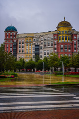 On the streets of the beautiful city of Bilbao. Basque country. Northern spain