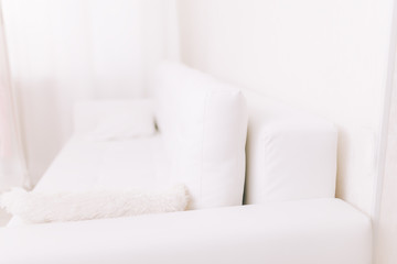 Beautiful white sofa