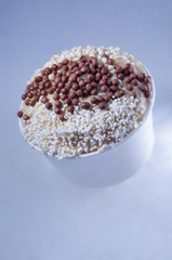 quinoa and chocolate chips vanilla ice cream