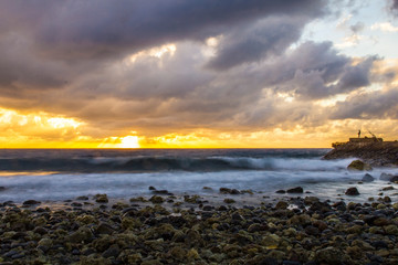 Obraz premium Sunrise in Tanjung Bira beach in South Sulawesi