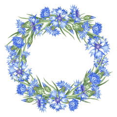 Cornflower wreath