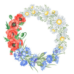 Wreath of wildflowers