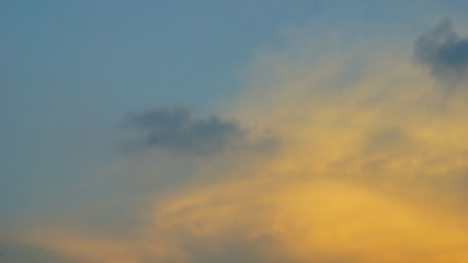 Reddish sky in the afternoon in Tangerang Selatan, Indonesia