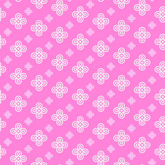 Simple Geometric Pattern | Pink Background Vector | Seamless Wallpaper For Interior Design
