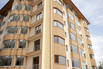 New apartment residential buildings in the city