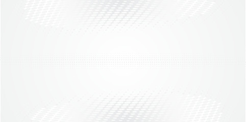 Abstract white grey dot halftone background